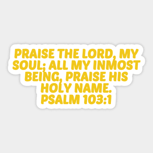 Bible Verse Psalm 103:1 Sticker